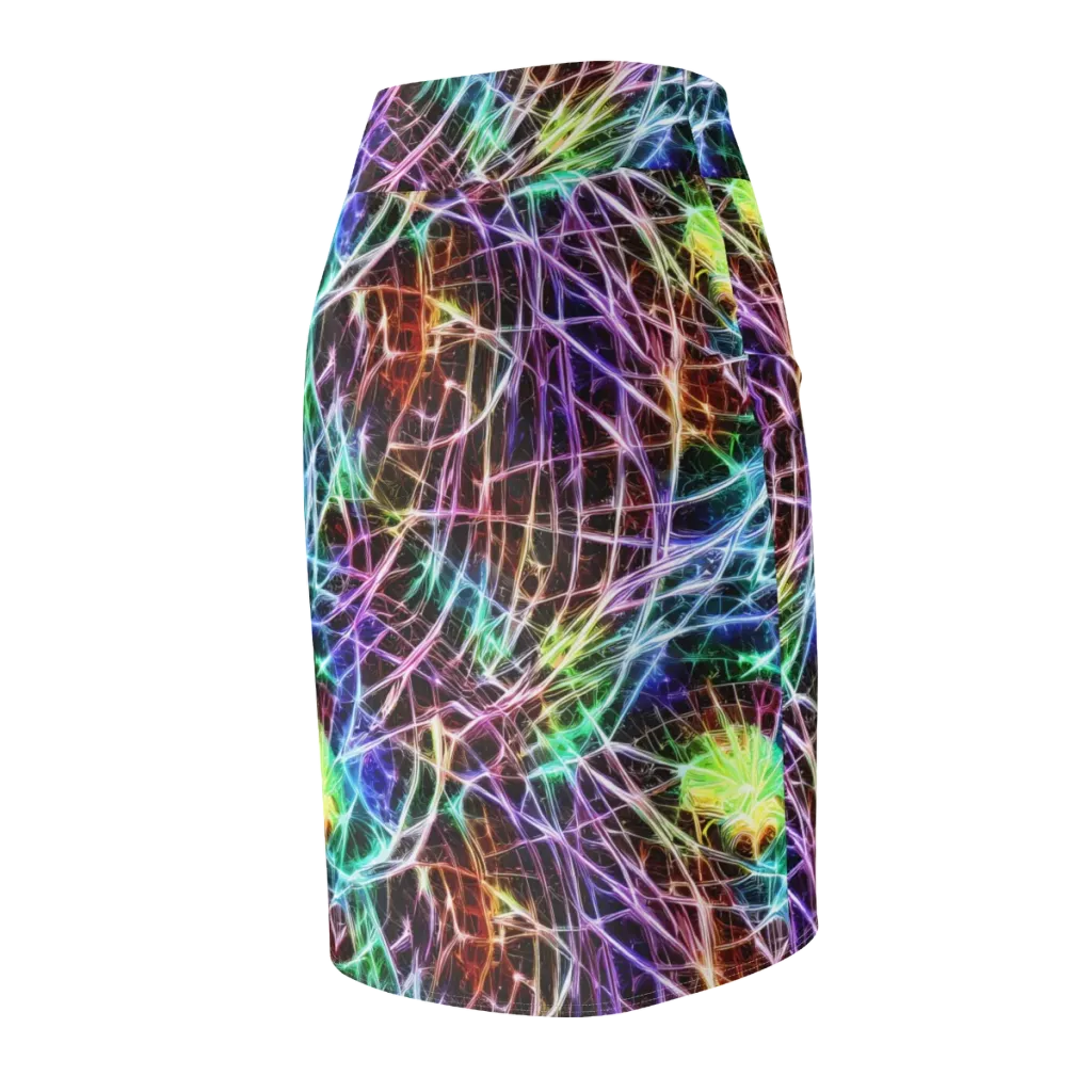 Laser Thicket on Pencil Skirt — Back Side