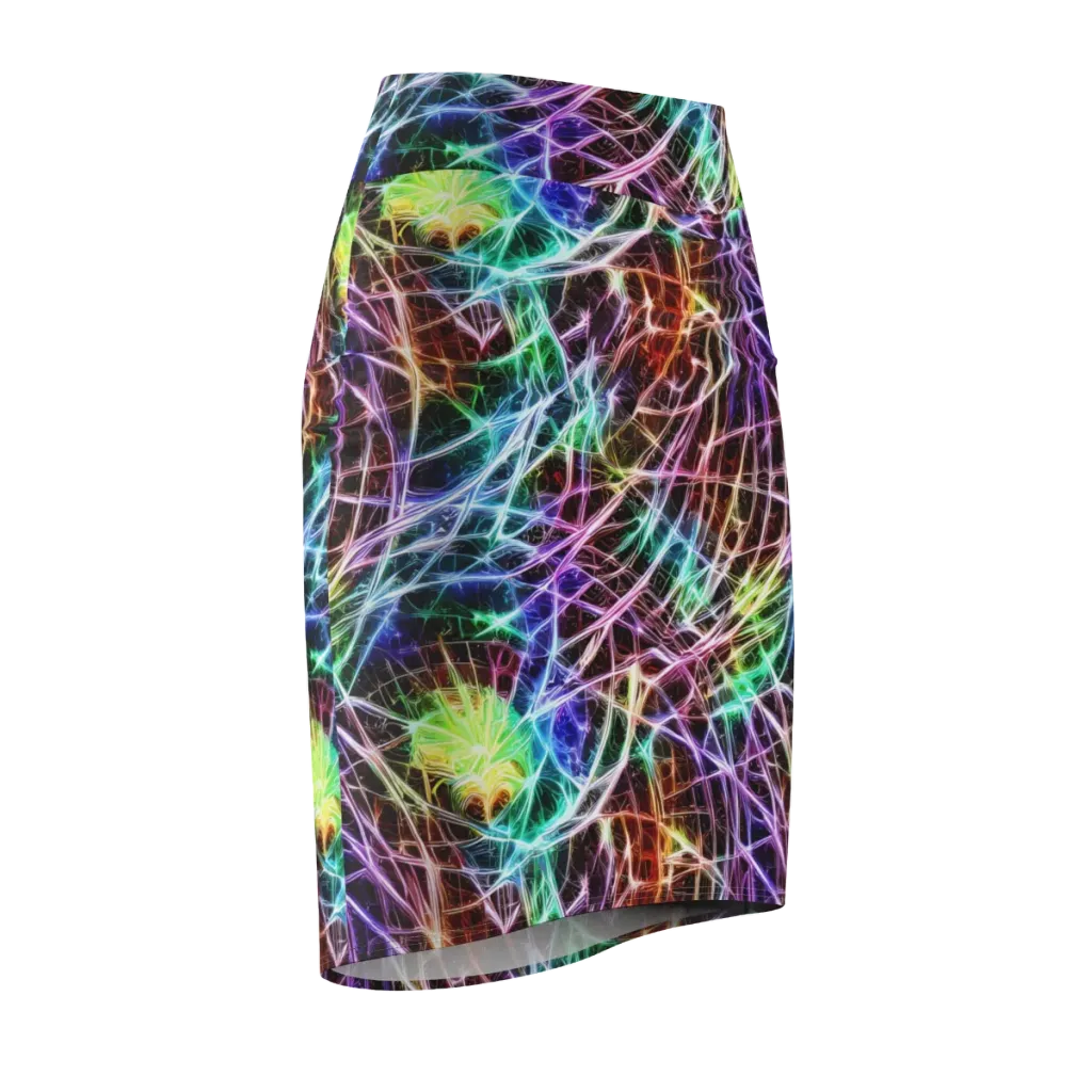 Laser Thicket on Pencil Skirt — Front Side