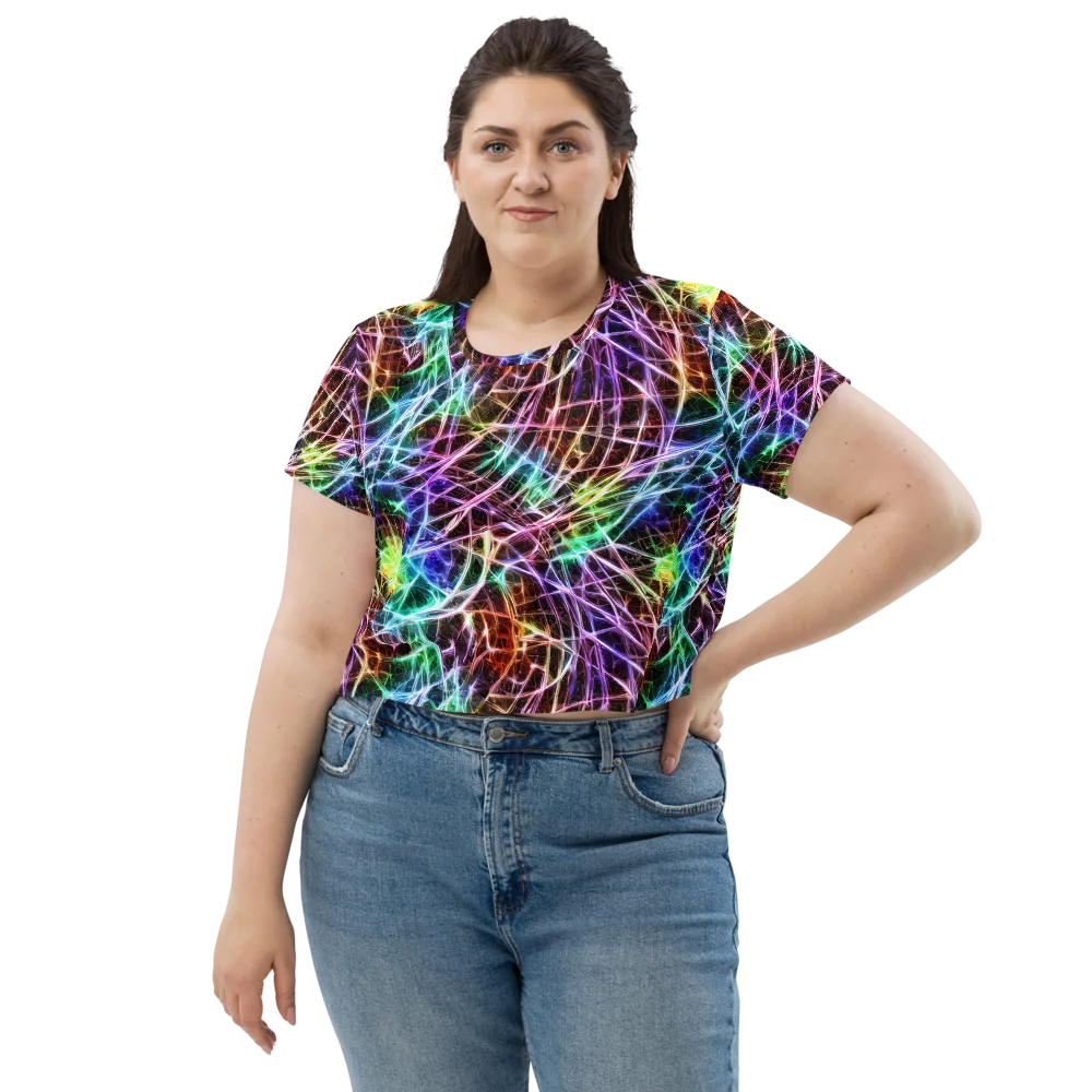 Laser Thicket on Crop Tee — Front