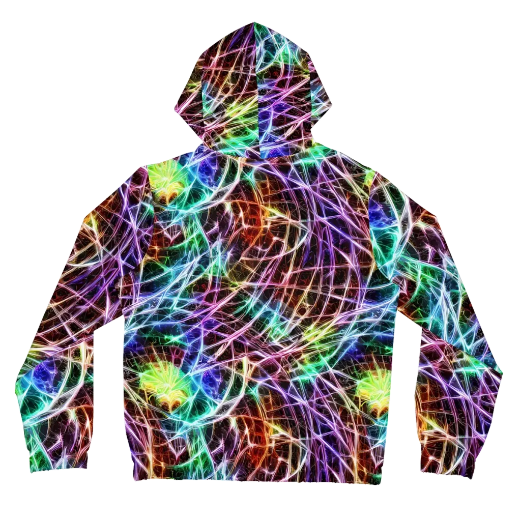 Laser Thicket on Women's Full-Zip Hoodie — Back