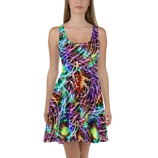 Laser Thicket on a Skater Dress