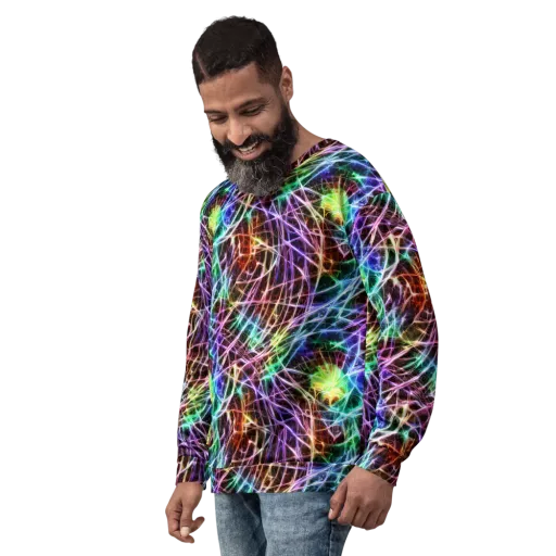 Laser Thicket on a Sweatshirt