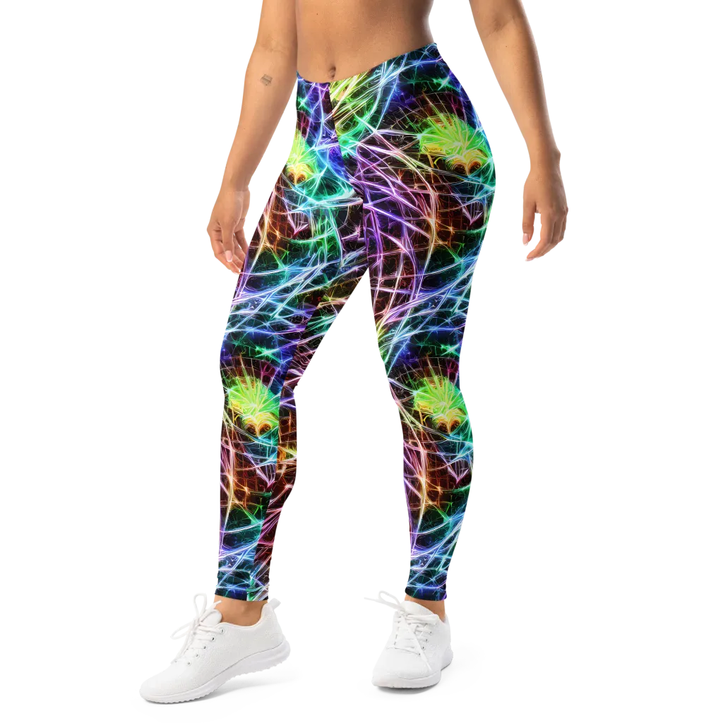 Laser Thicket on Leggings — Left Front