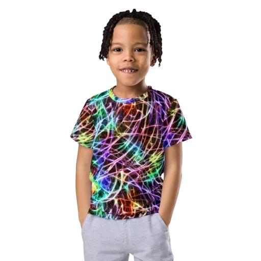 Laser Thicket on a Kids Crew Neck T-Shirt