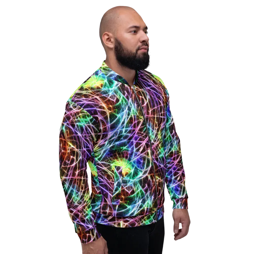 Laser Thicket on Bomber Jacket — Right