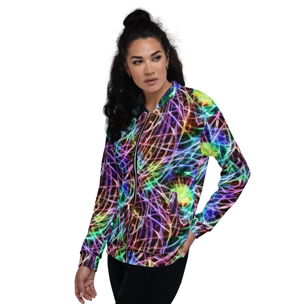 Laser Thicket on Bomber Jacket — Left