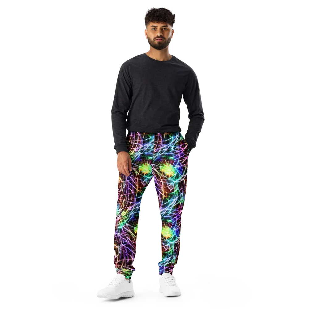 Laser Thicket on Men's Joggers — Front