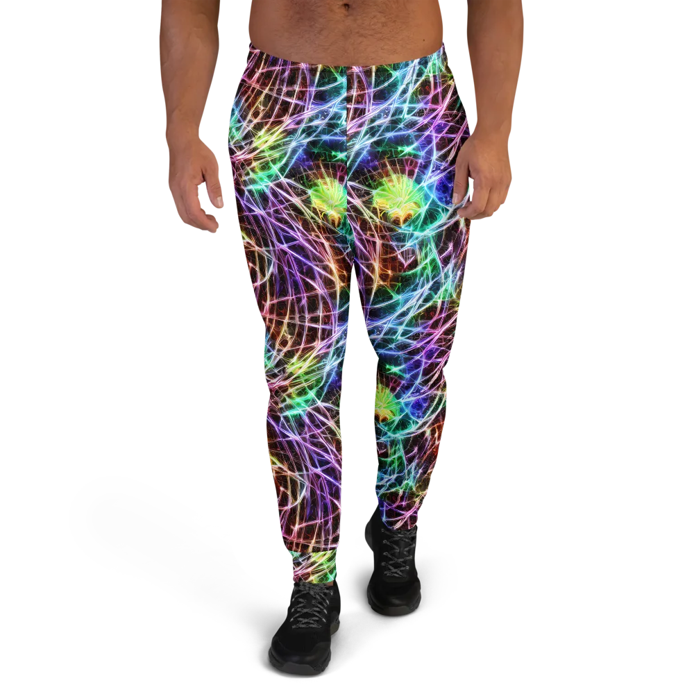 Laser Thicket on Men's Joggers — Front