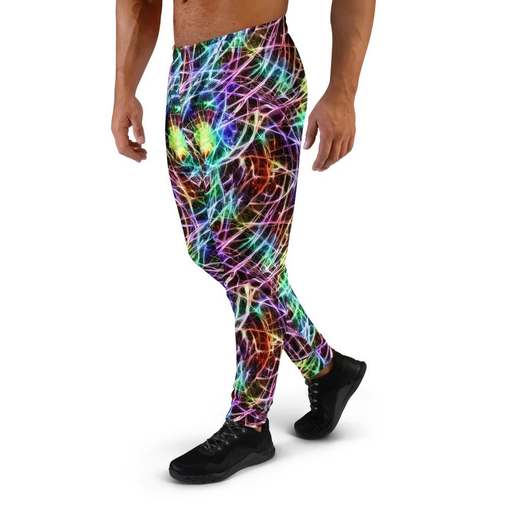 Laser Thicket on Men's Joggers — Left