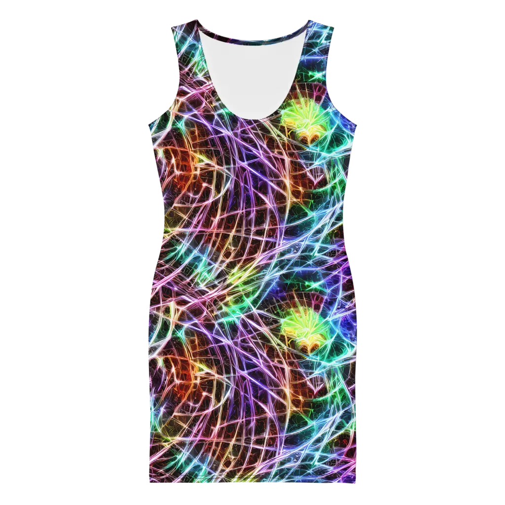 Laser Thicket on Bodycon Dress — Front