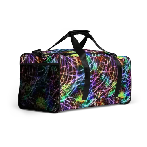 Laser Thicket on a Duffle Bag