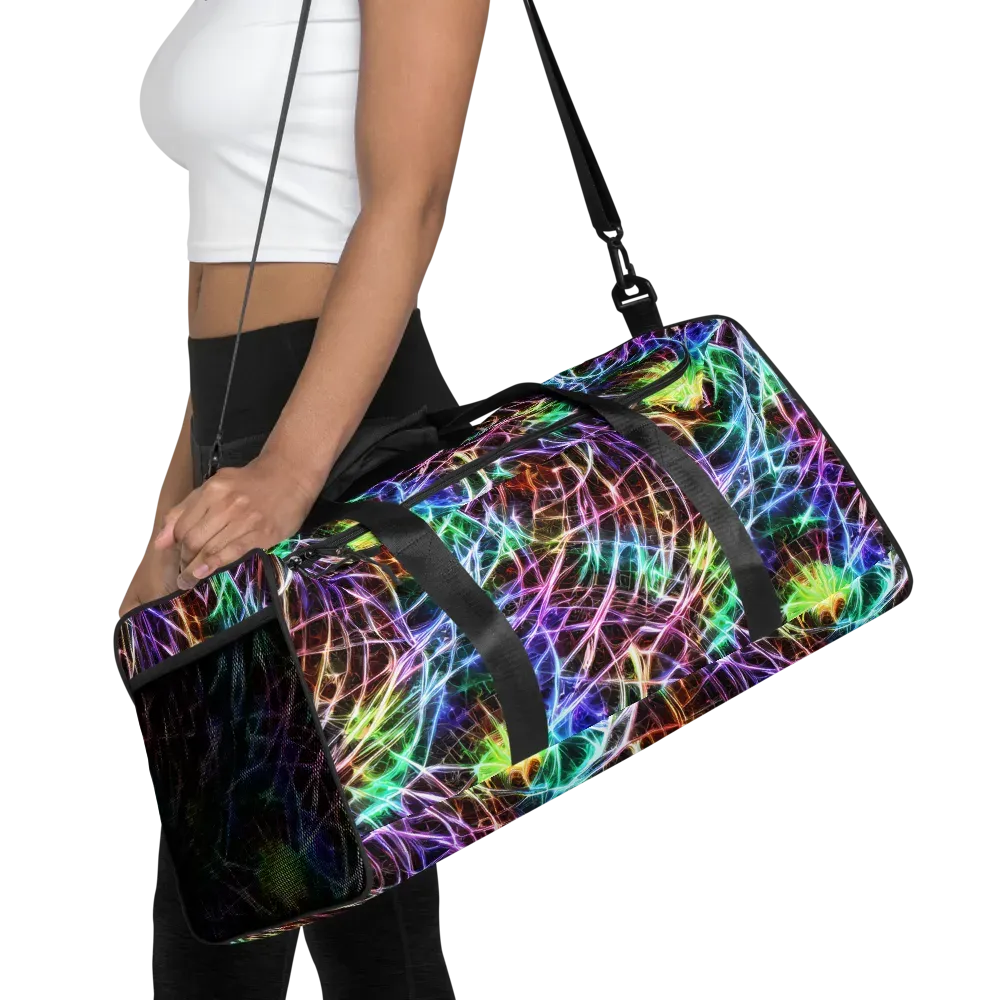 Laser Thicket on Duffle Bag — Front