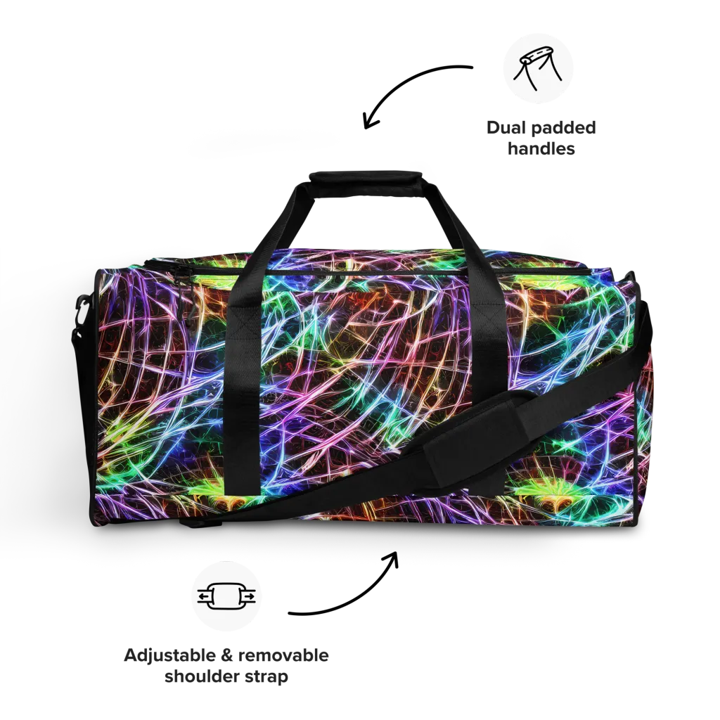 Laser Thicket on Duffle Bag — Front