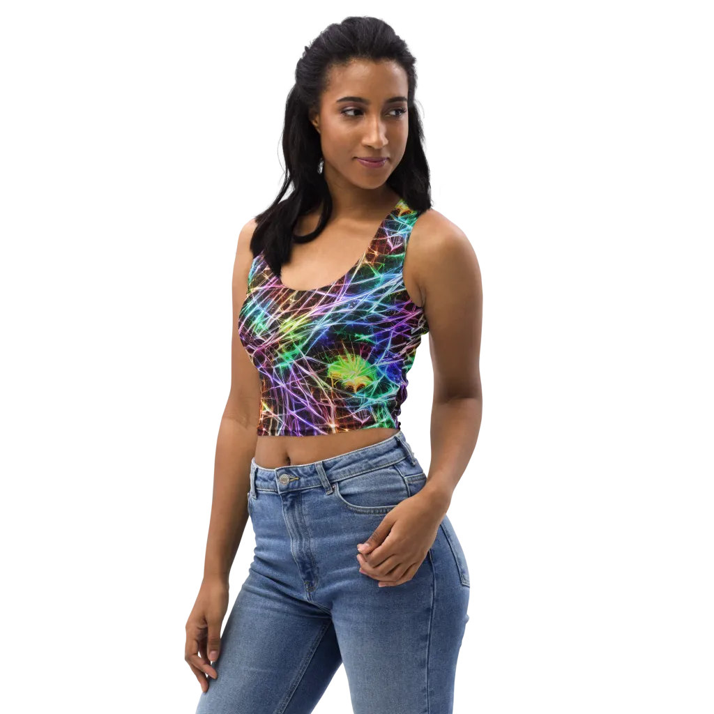 Laser Thicket on Crop Top — Left Front