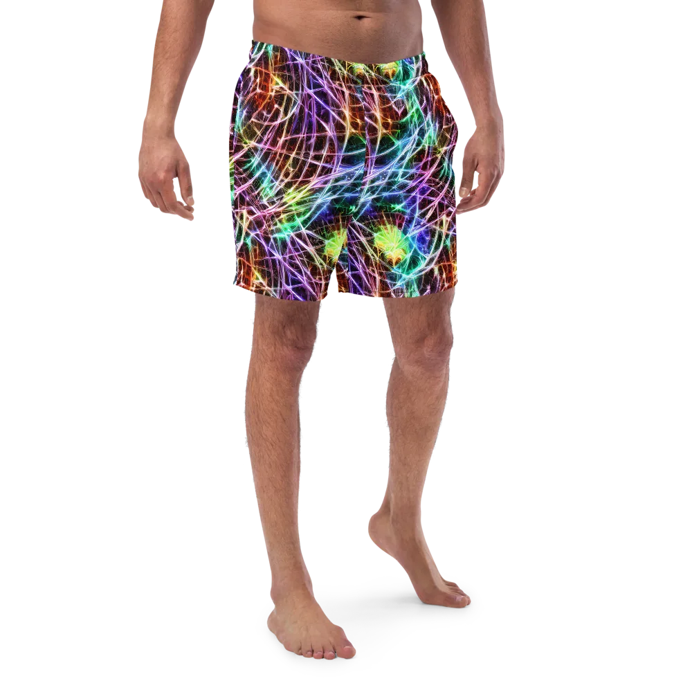 Laser Thicket on Swim Trunks — Front