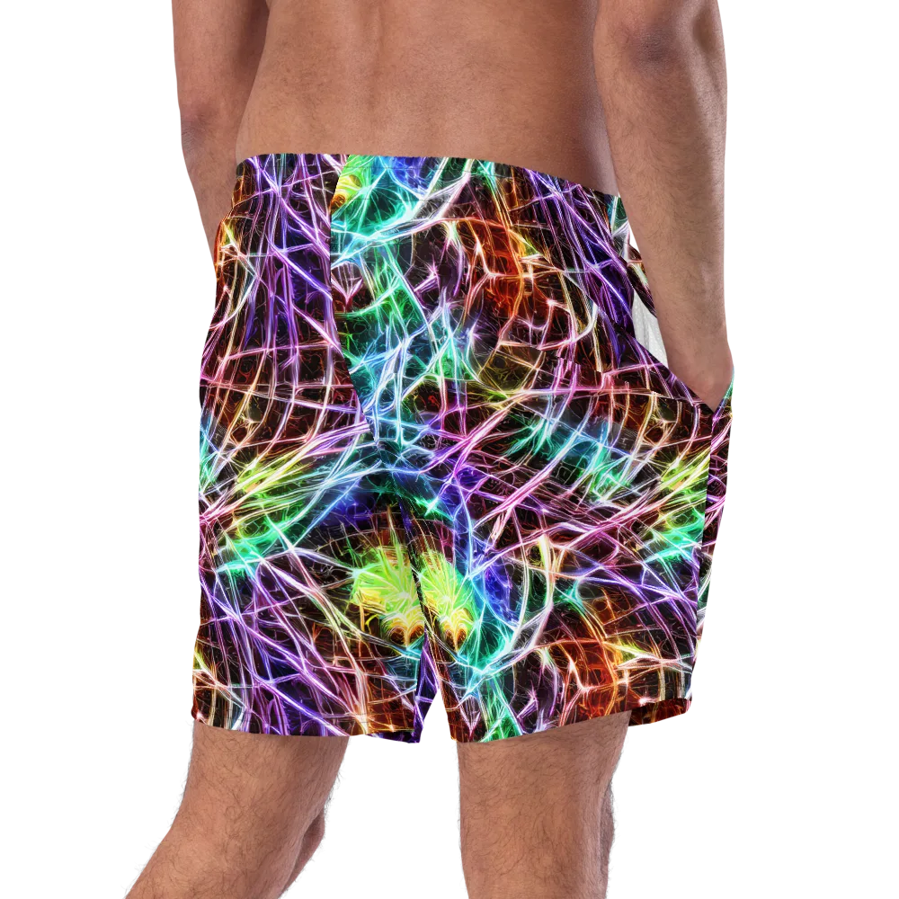 Laser Thicket on Swim Trunks — Right Back