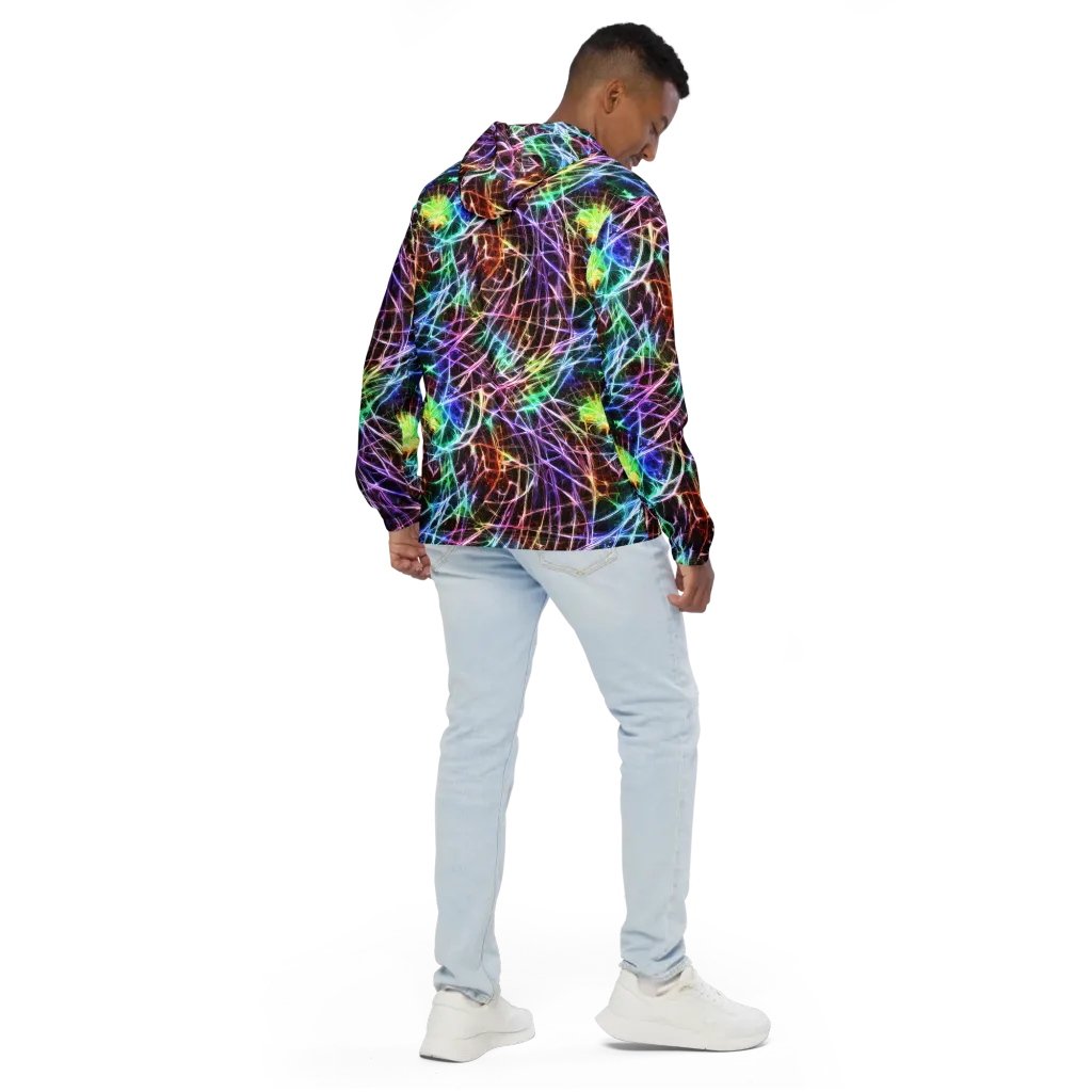 Laser Thicket on Men's Windbreaker — Back
