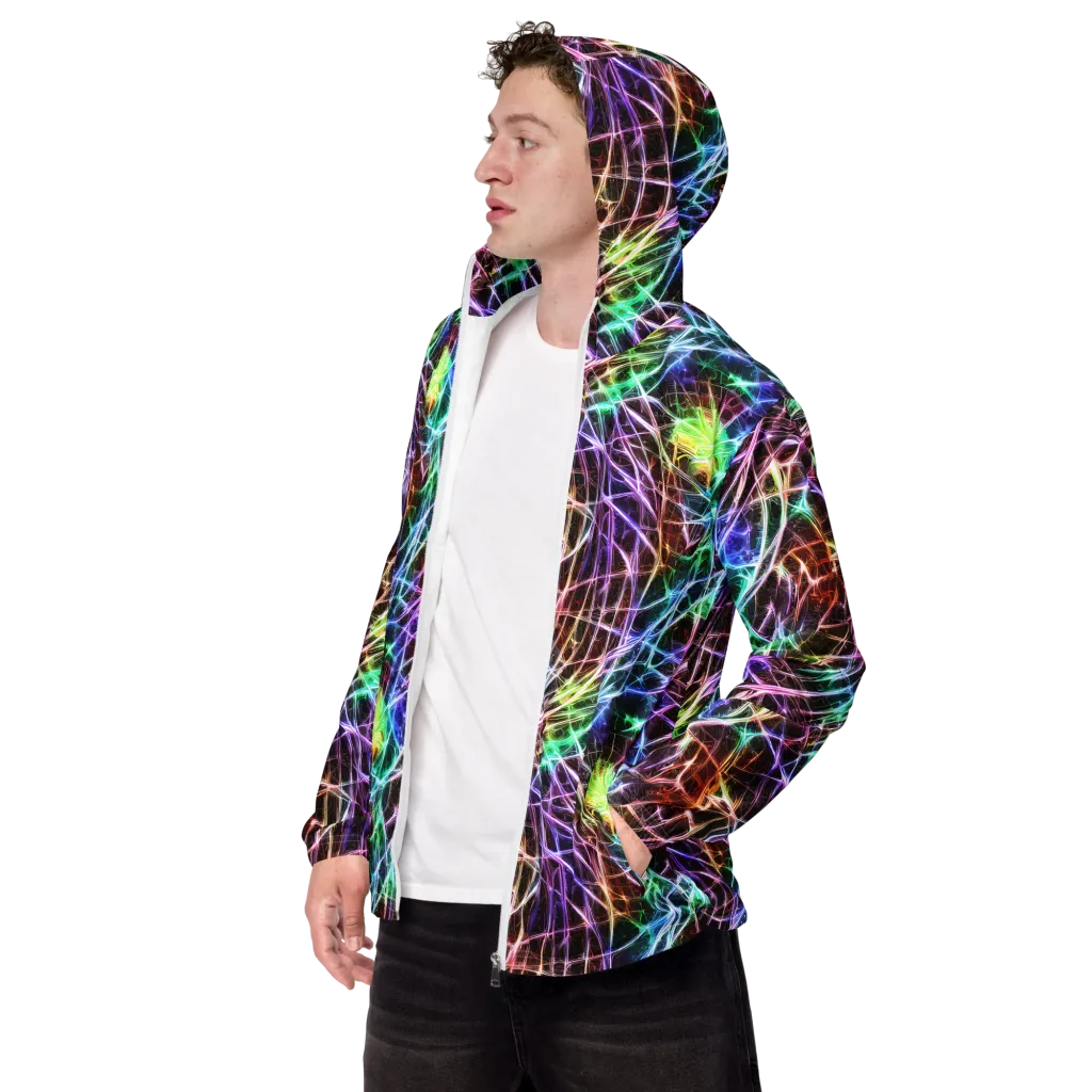 Laser Thicket on Men's Windbreaker — Left Front