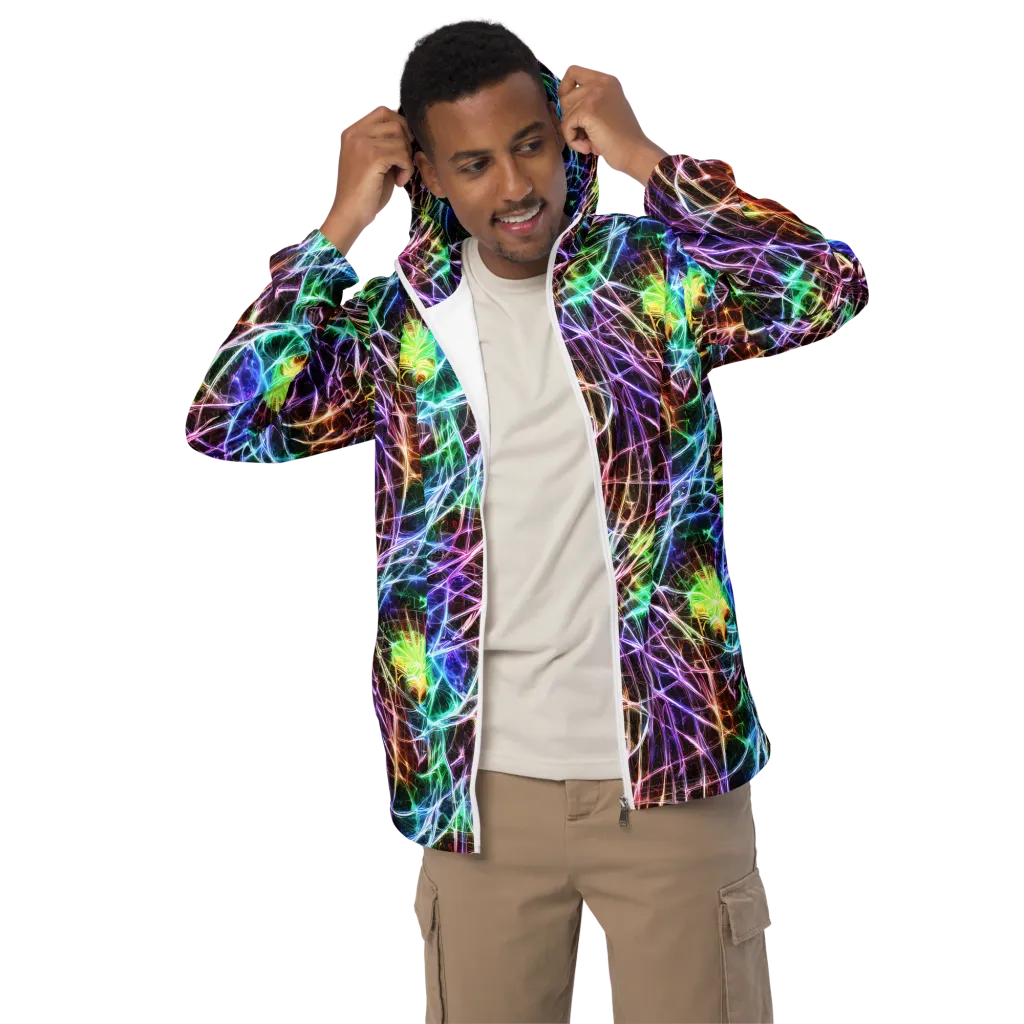 Laser Thicket on Men's Windbreaker — Front