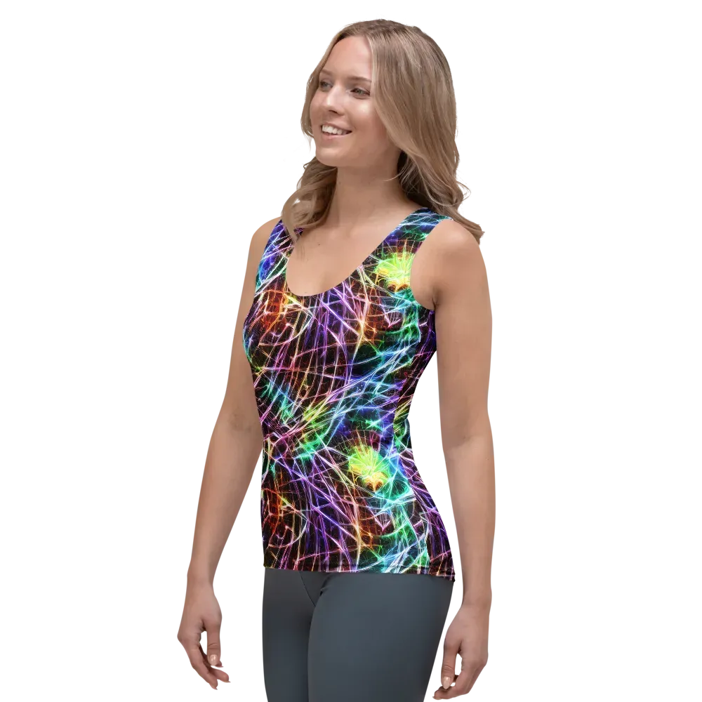 Laser Thicket on Women's Tank Top — Left Front