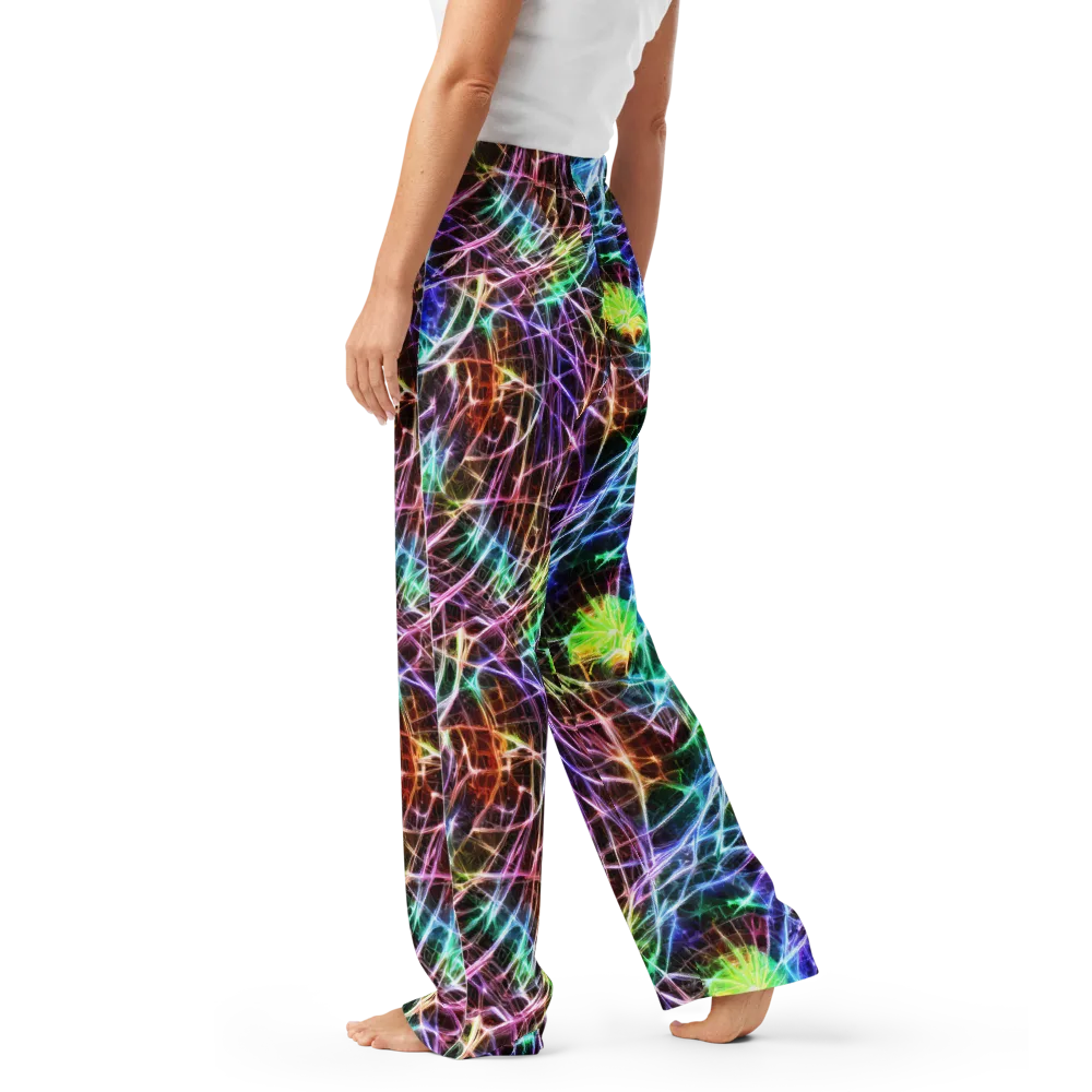 Laser Thicket on Women's Pajama Pants — Left