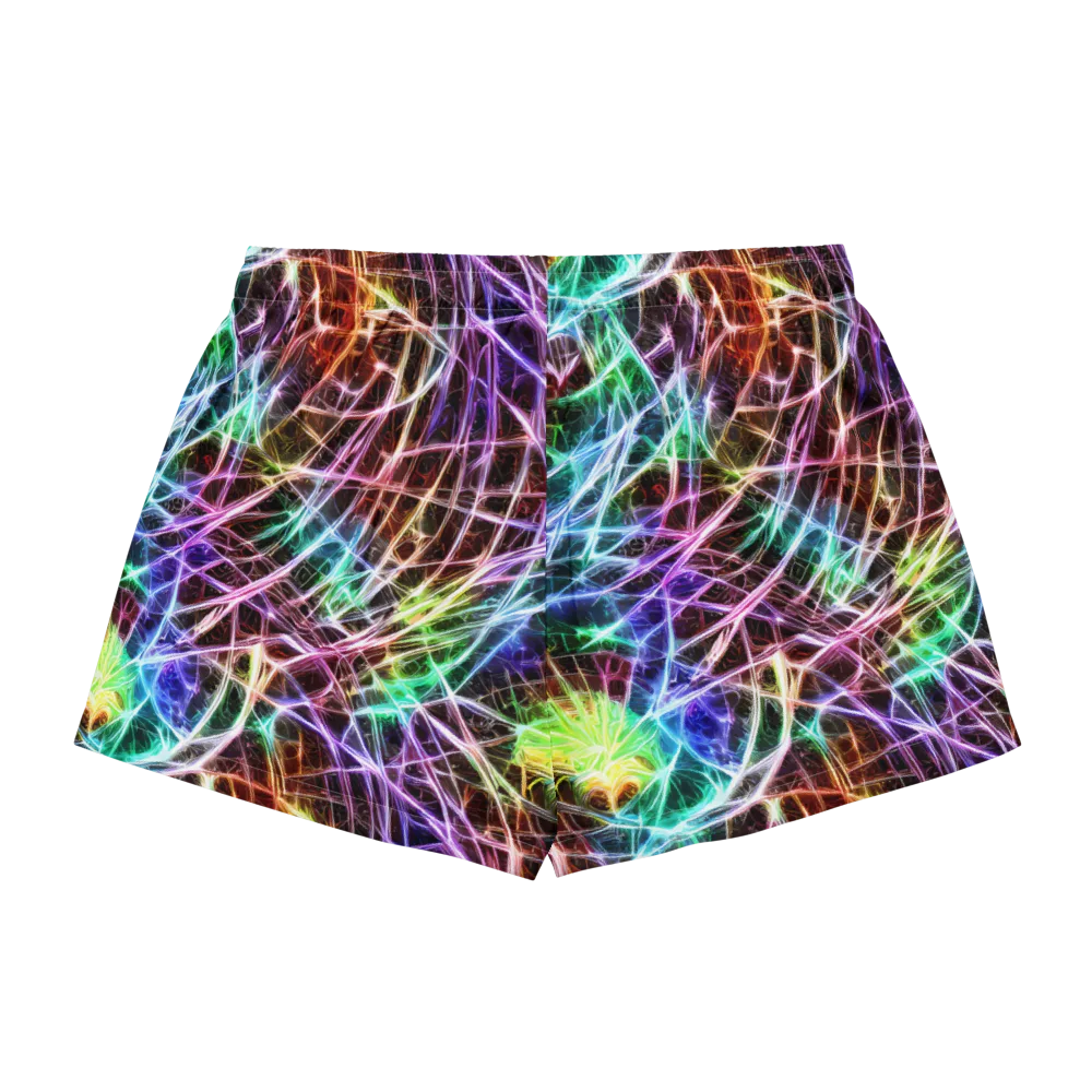 Laser Thicket on Women's Pajama Shorts — Back