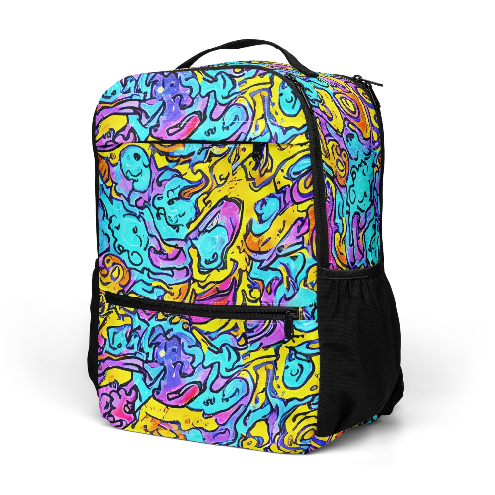 Graffiti Current on Utility Backpack — Left Front