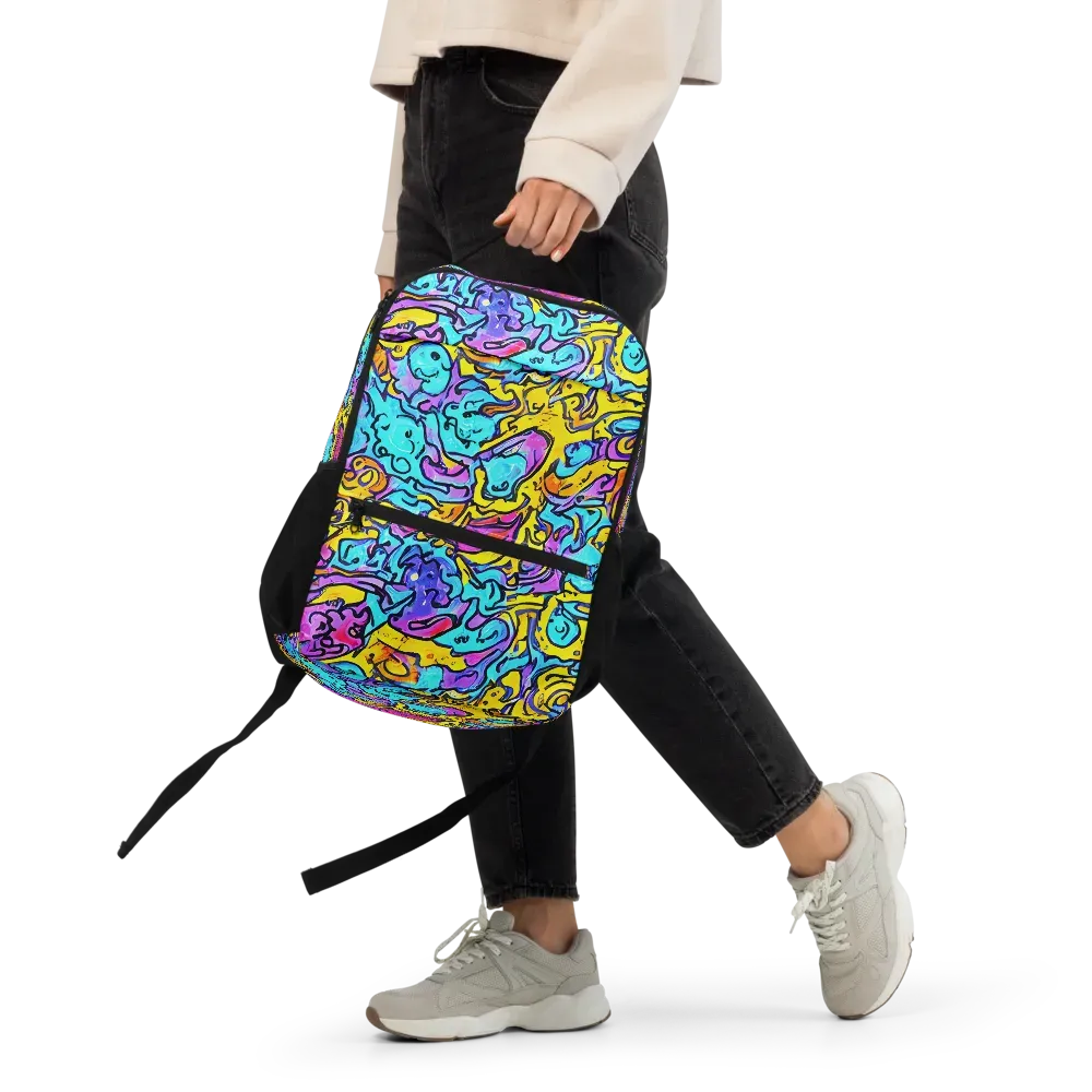 Graffiti Current on Utility Backpack — Front