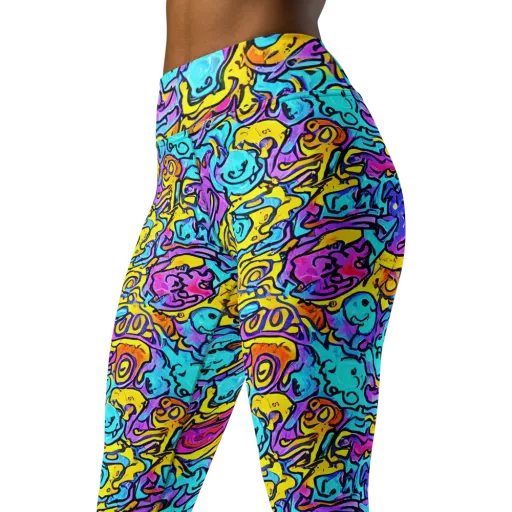 Graffiti Current on a Yoga Leggings