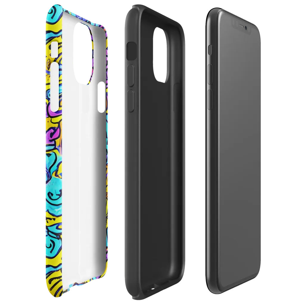 Graffiti Current on Tough Case for iPhone® — Right
