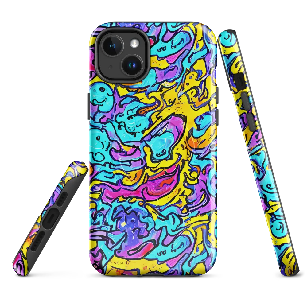 Graffiti Current on MagSafe Tough Case for iPhone® — Front