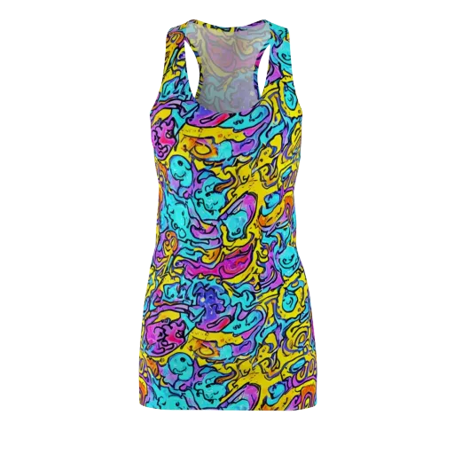 Graffiti Current on a Racerback Dress