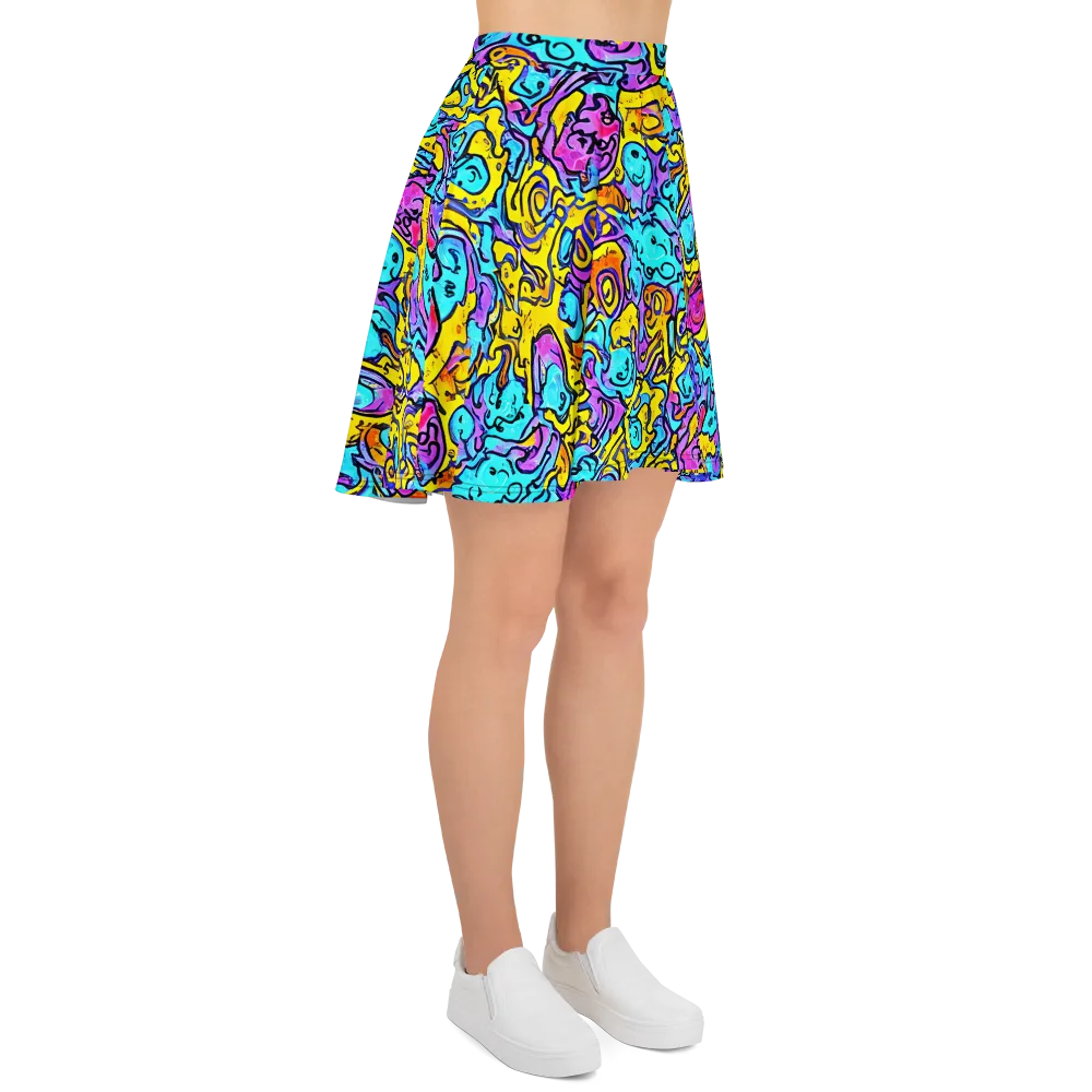 Graffiti Current on Skater Skirt — Right