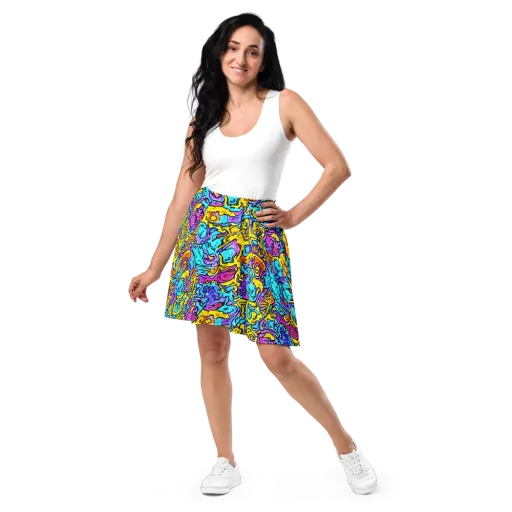Graffiti Current on a Skater Skirt