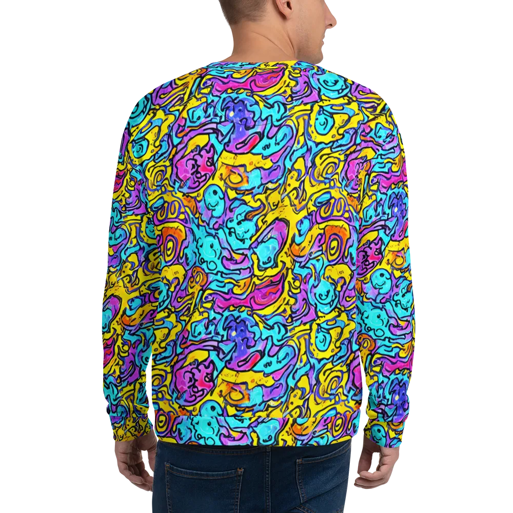 Graffiti Current on Sweatshirt — Back