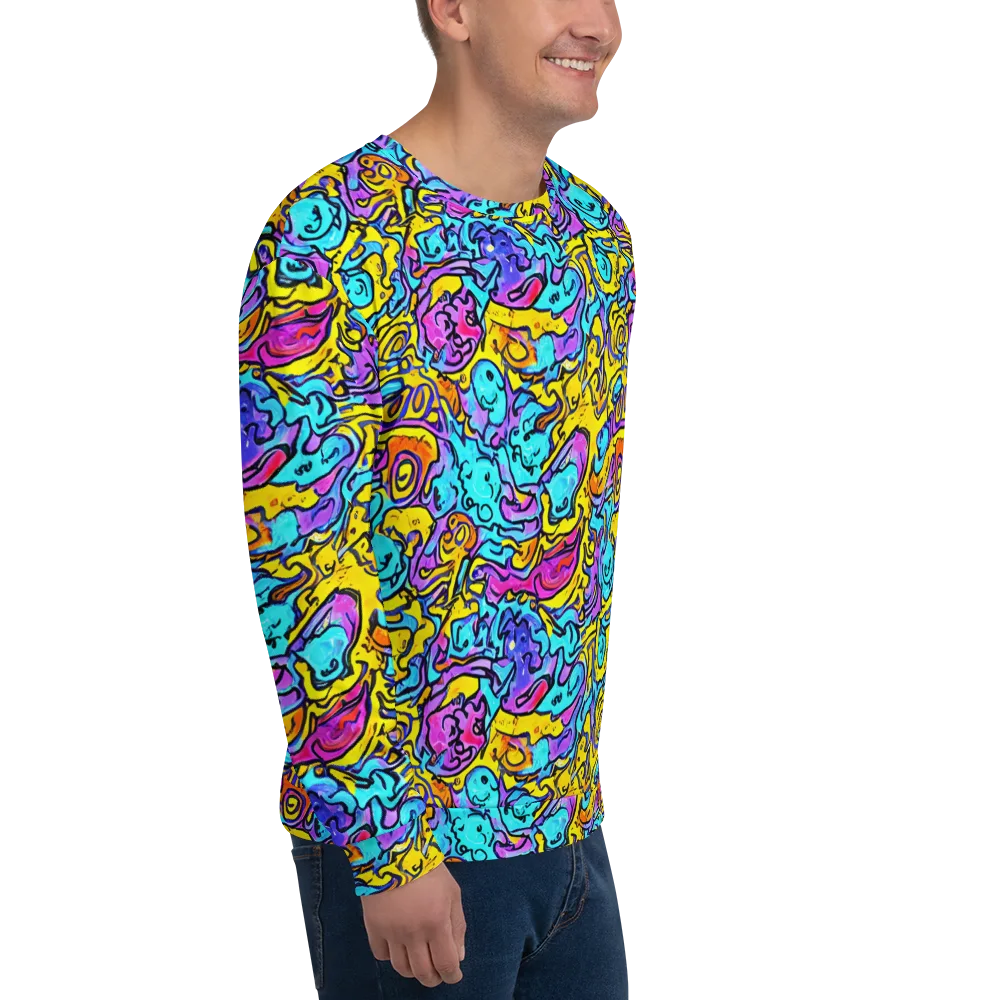 Graffiti Current on Sweatshirt — Right Front