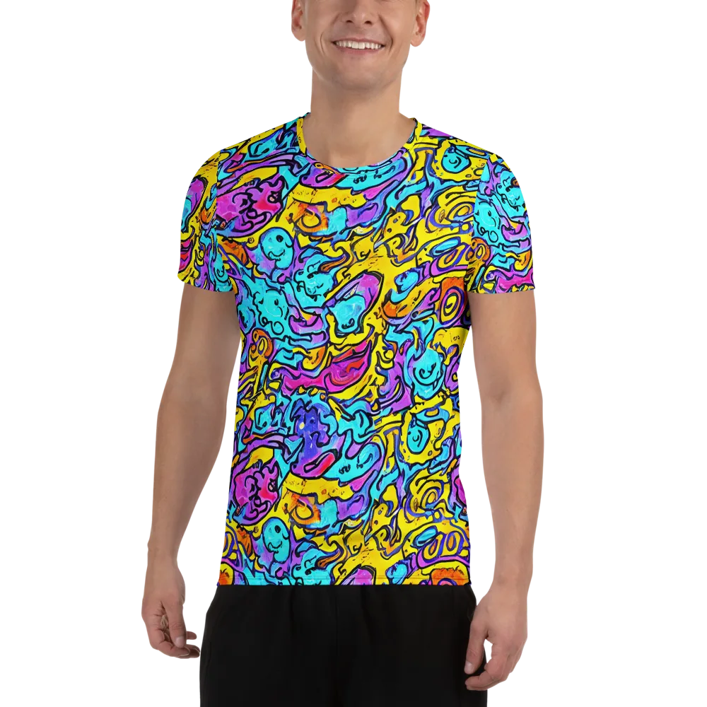Graffiti Current on Men's Athletic T-Shirt — Front
