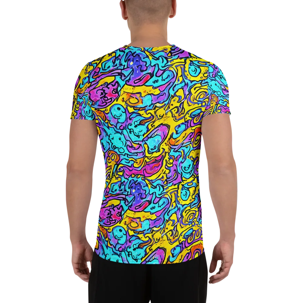 Graffiti Current on Men's Athletic T-Shirt — Back