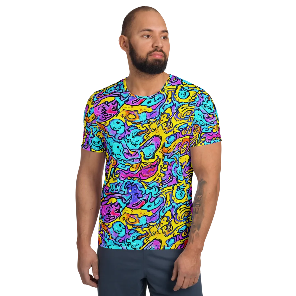 Graffiti Current on Men's Athletic T-Shirt — Front