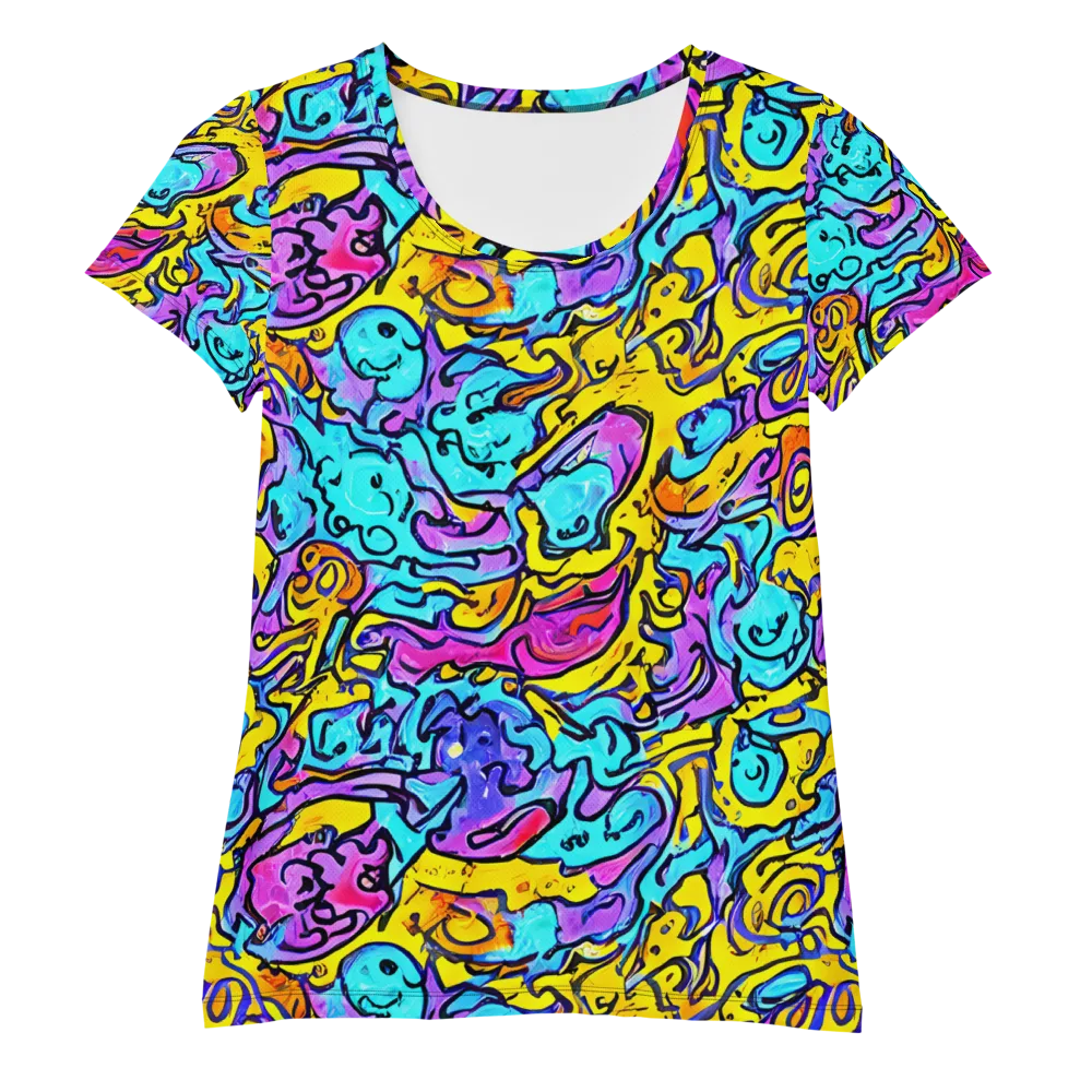 Graffiti Current on Women's Athletic T-Shirt — Front