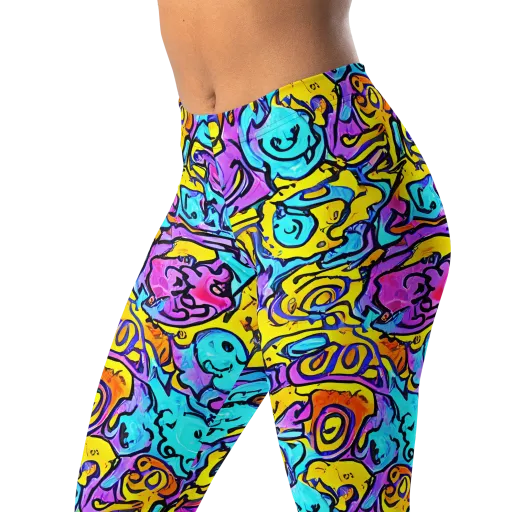Graffiti Current on a Leggings