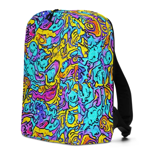 Graffiti Current on a Minimalist Backpack