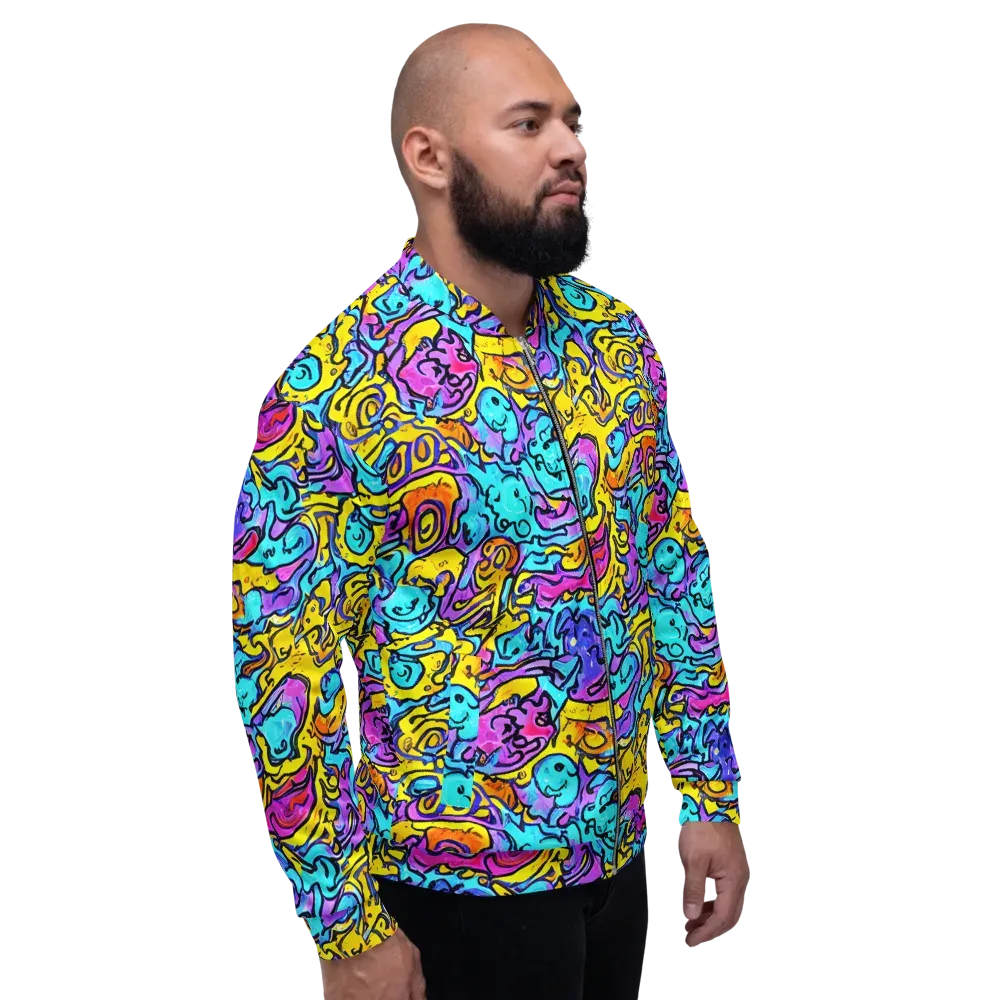 Graffiti Current on Bomber Jacket — Right