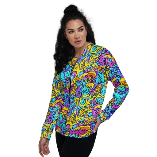 Graffiti Current on a Bomber Jacket
