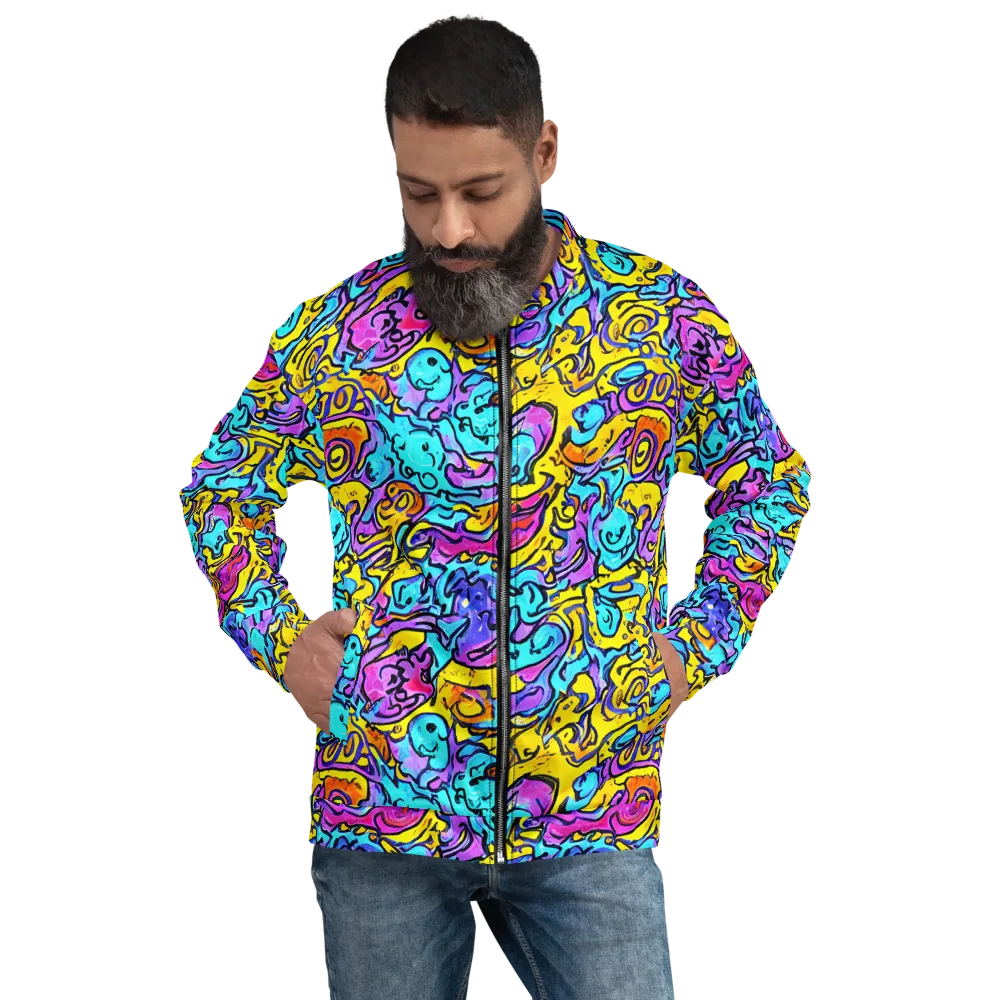 Graffiti Current on Bomber Jacket — Front
