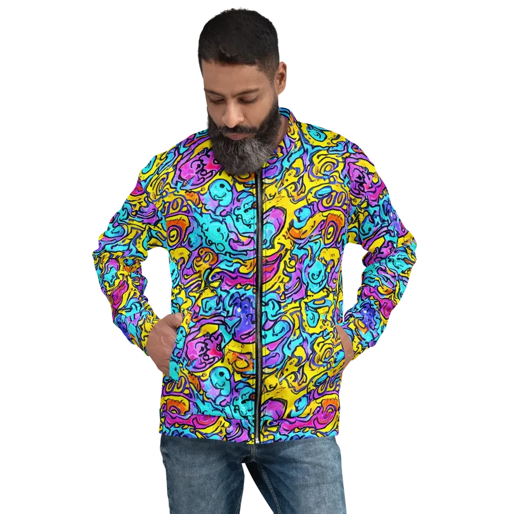 Graffiti Current on Bomber Jacket — Front