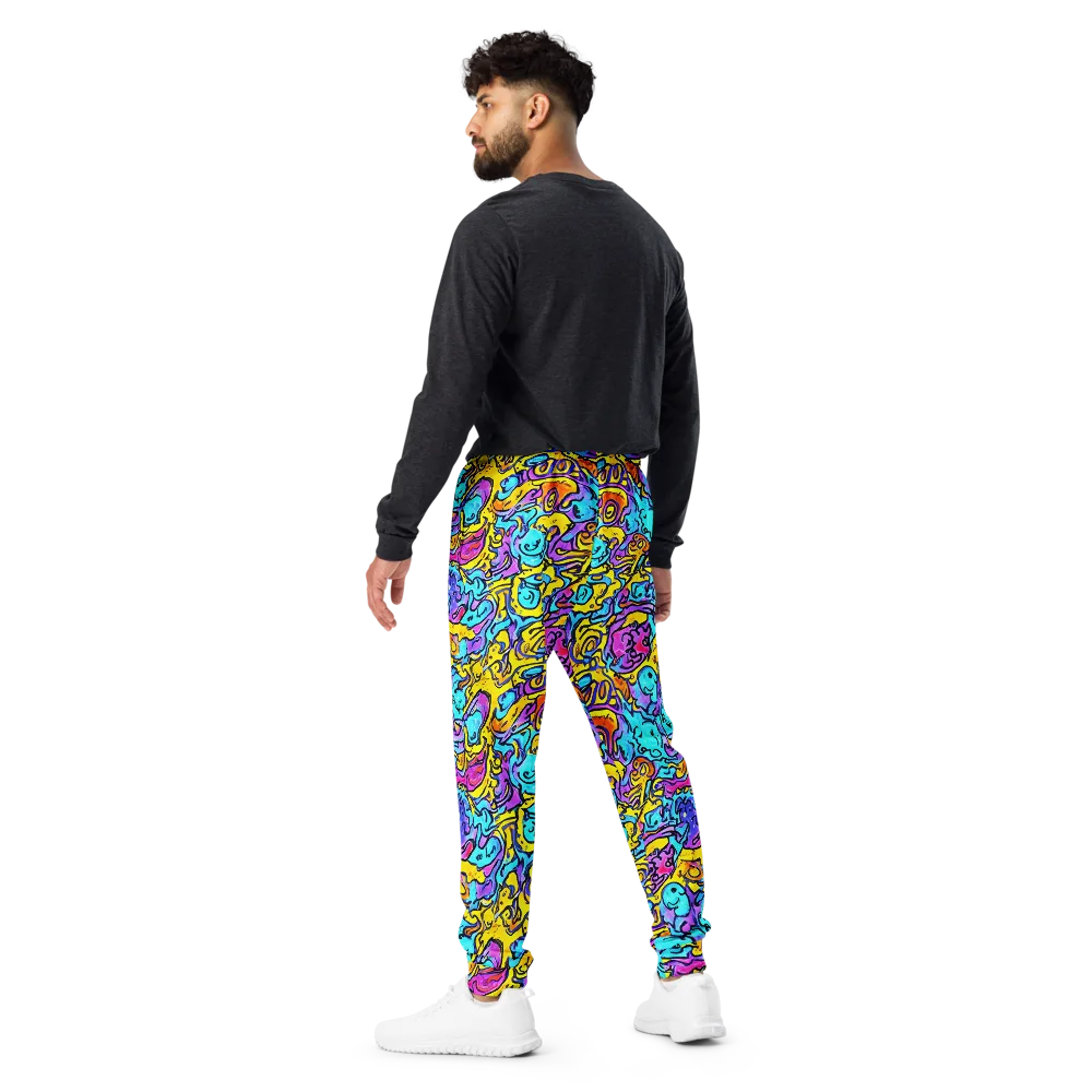 Graffiti Current on Men's Joggers — Back