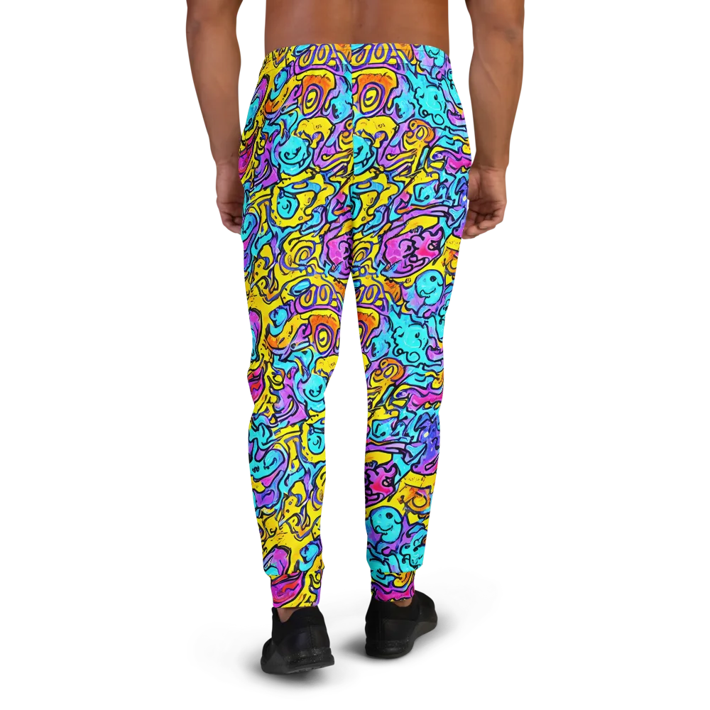 Graffiti Current on Men's Joggers — Back
