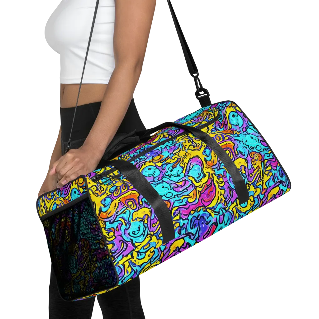 Graffiti Current on Duffle Bag — Front