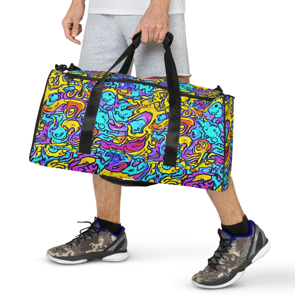 Graffiti Current on Duffle Bag — Front